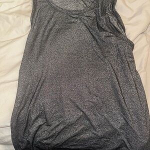 Women's Shimmer Gray Sleeveless Top